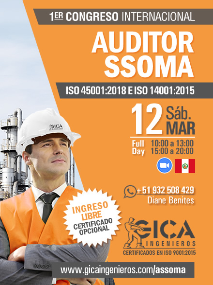 AUDITOR SSOMA ISO 45001:2018 E ISO 14001:2015