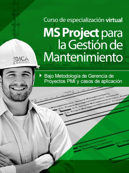 MS PROJECT PARA LA GESTIÓN DE MANTENIMIENTO