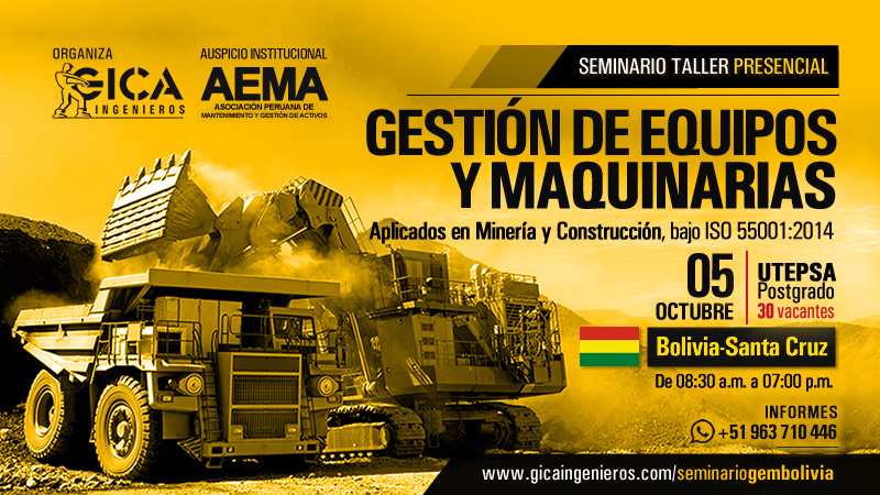 Portada Seminario Gestión de Equipos y Maquinarias